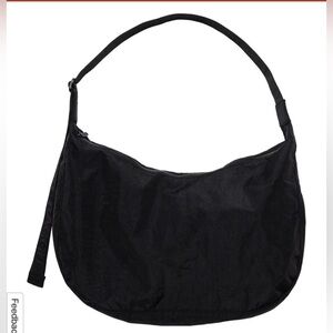 Baggu Large Nylon Crescent Bag (Black)